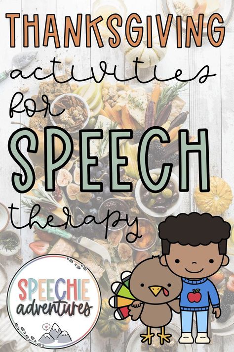 Thanksgiving themed printable and digital activities for speech and language therapy or special education classrooms! Use these fun no prep and low prep activities to target a vareity of language skills with preschool and elementary aged students. Speech Therapy Thanksgiving, Thanksgiving Speech, Prep Activities, Speech And Language Therapy, Thanksgiving Printables, Thanksgiving Activities, Speech Therapy Activities, Language Therapy, Special Education Classroom