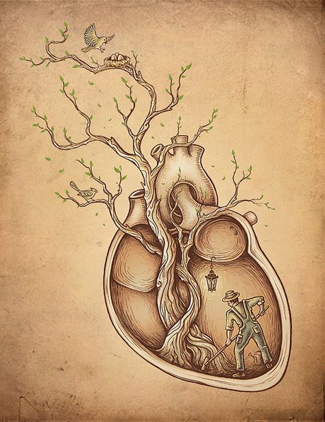 Tree of Life by enkel dika, via Flickr — We've made this the logo of our blog ESRD-Living.org Tree Of Life Art, Human Heart, Art Et Illustration, Wow Art, Art And Illustration, 판타지 아트, Drawing Tutorials, Fantasy Illustration, Drawing Challenge