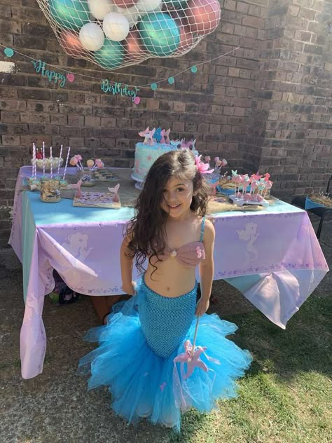 Mermaid Theme Dress, Mermaid Costume For Kids, Mermaid Birthday Party Dress, Mermaid Dress For Kids, Mermaid Costume Kids, Mermaid Tutu, Mermaid Birthday Decorations, Little Mermaid Costume, Mermaid Birthday Party Decorations