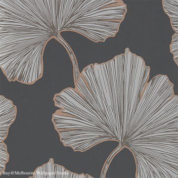 Harlequin Wallpaper, Rose Gold Wallpaper, Gingko Leaves, Metallic Wallpaper, Wallpaper Direct, Wallpaper Calculator, Gold Wallpaper, Bathroom Wallpaper, Print Wallpaper