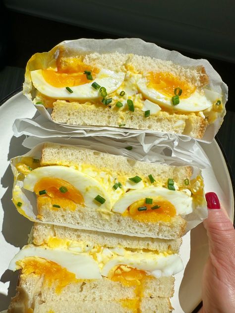 Japanese Egg Sandwich Japanese Egg Sandwich Recipe, Japanese Egg Sandwich, Tamago Sando, Just One Cookbook, Japanese Egg, Japanese Milk Bread, Egg Sandwich, Egg Sandwiches, Healthy Gluten Free Recipes