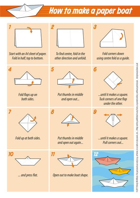 How To Make Georgies Paper Boat, Make A Paper Boat, Fish Diy, Jesus Calms The Storm, Paper Boats, Boat Crafts, Boat Hat, Make A Boat, Origami Boat