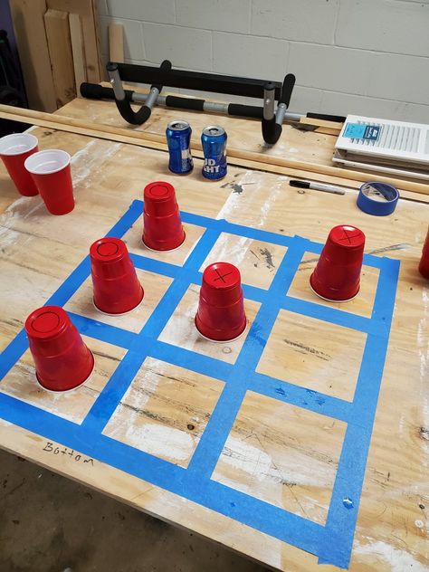 Fun drinking game! Flip Cup Tic Tac Toe, Beer Olympics Party, Beer Olympics Games, Can Game, Beer Olympic, Olympics Party, Beer Olympics, Fun Drinking Games, Olympic Party