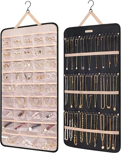 Closet Wall, Ring Organizer, Hanging Jewelry Organizer, Jewelry Organizer Storage, Jewelry Roll, Necklace Organizer, Hanging Jewelry, Necklace Holder, Necklace Display