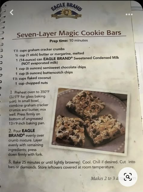 7 Layer Dream Bars, 7 Layer Bars No Coconut, Easy Magic Bars Recipe, Seven Layer Dessert Bars, Magic Seven Layer Bars, Magic Squares Recipe, 7 Layer Cookies Bars, 7 Layers Bars, 5 Layer Bars