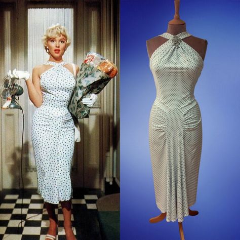 Marilyn Monroe 50s, Monroe Outfits, Marilyn Monroe Outfits, Seven Year Itch, The Seven Year Itch, Bombshell Dress, Marilyn Monroe Fashion, Feminine Dresses, Marilyn Monroe Photos