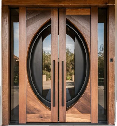 Modern Entry Doors, Hotel Bedroom Design, Double Door Entrance, Bathroom Design Styles, Modern Entrance Door, Modern Entry Door, Custom Front Doors, Main Entrance Door Design, Modern Entry