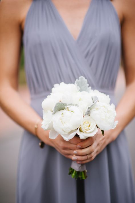 Dusty Miller Wedding, Dusty Miller Bouquet, White Rose Bouquet, Groomsmen Bridesmaids, Forever Green, Website Photos, White Peony, Dusty Miller, Peony Rose