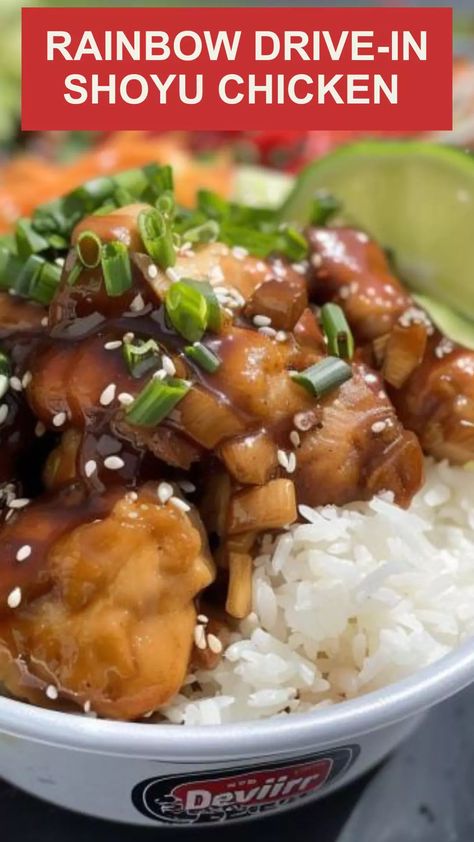 Discover the authentic taste of Hawaii with Rainbow Drive-In Shoyu Chicken recipe. A savory delight that brings island flavors to your table. Aloha, delicious! Shoyu Chicken Recipe Hawaii, Shoyu Chicken Recipe, Shoyu Chicken, 30 Min Dinner, Hawaii Recipes, Vegetable Cooking, Hawaiian Foods, Hawaiian Dishes, Polynesian Food