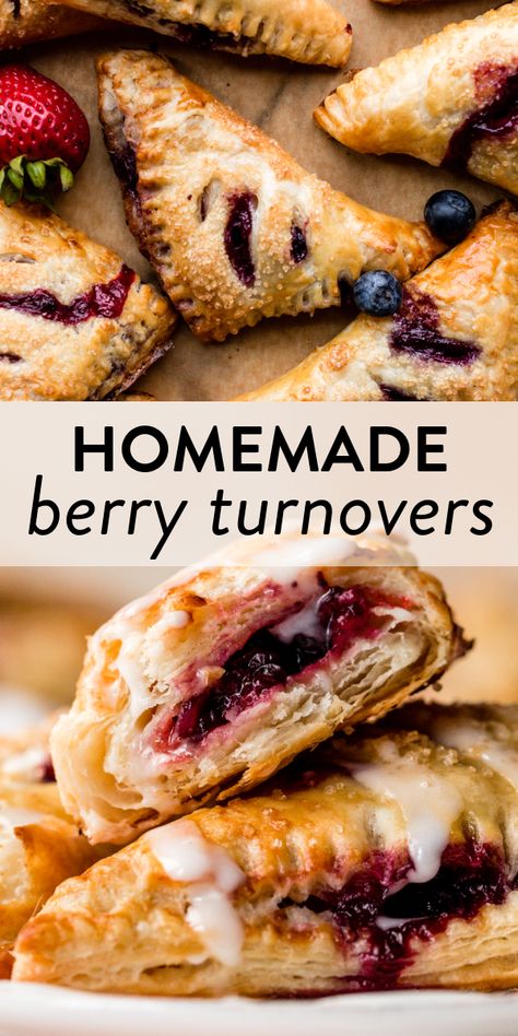 Berry Turnovers Puff Pastries, Blackberry Turnovers With Puff Pastry, What To Do With Leftover Berries, Mixed Berry Puff Pastry, Berry Puff Pastry Recipes, Berry Turnovers, Mixed Berry Filling, Berry Pastry, Berry Strudel