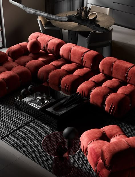 Manly Office, Living Room Sofas Ideas, Sofa Decorating Ideas, Gentleman Office, Living Room Sofa Modern, Sofa Ideas Living Room, Red Sofa Living Room, House Interior Design Living Room, Burgundy Sofas