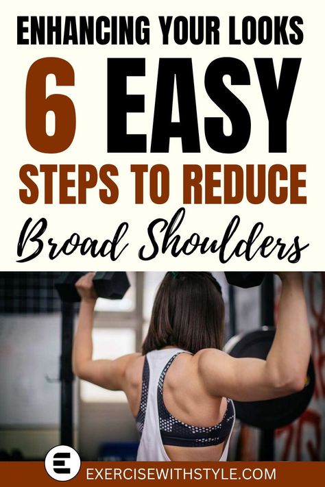 Broad shoulders causing frustration? Explore our in-depth tips for females on reducing shoulder width. No quick fixes, just realistic approaches for a confident you. #WellnessJourney #MindfulFitness Exercise To Reduce Shoulder Width, How To Reduce Broad Shoulders, How To Reduce Shoulder Width, How To Get Rid Of Broad Shoulders, Reduce Broad Shoulders, How To Get Smaller Shoulders, Reduce Shoulder Size, Tips For Females, Shoulder Workout Women