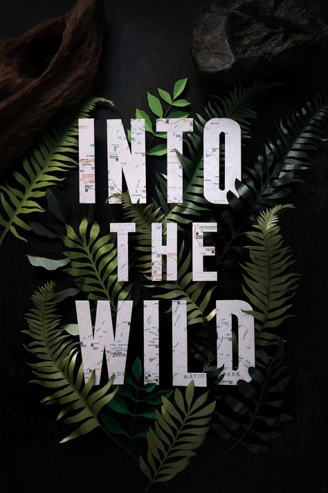 Into the Wild on Behance Dark Jungle, 3d Collage, Drop Cap, Into The Wild, Typography Art, Paper Sculpture, Pics Art, New Things To Learn, Off The Grid