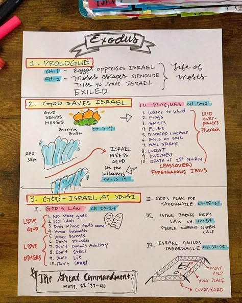 Bɪʙʟ�ᴇ ᴊᴏᴜʀɴᴀʟɪɴɢ | ʙɪʙʟᴇ sᴛᴜᴅʏ on Instagram: “Outline of Exodus #exodus #biblestudynotes #jesusissavior” Summary Of Exodus, Bible Study Notes Exodus, Bible Study Notes Journal Exodus, Book Of Exodus Bible Study, Exodus 15 Bible Journaling, Bible Notes Exodus, Exodus 1 Bible Journaling, Exodus Bible Notes, Exodus Overview