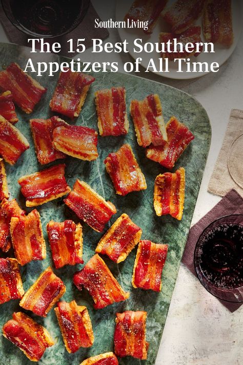 As much as Southerners love to gather around the table and feast on casseroles, there's something even better about grazing on a spread of your grandmother's homemade snacks. Appetizers in the South mean more than a bag of chips and jar of store-bought dip; we pride ourselves on having the best homemade snacks available to please any and all appetites. #appetizers #southernappetizers #bestsouthernrecipes #classicappetizers #partyappetizers Easy Stunning Appetizers, Kentucky Appetizers, Appetizers With Pimento Cheese, Old Appetizer Recipes, Southern Snacks Appetizers, American Appetizers Classic, Southern Hors D’oeuvres, Southern Appetizers For Party Easy, Best Heavy Appetizers