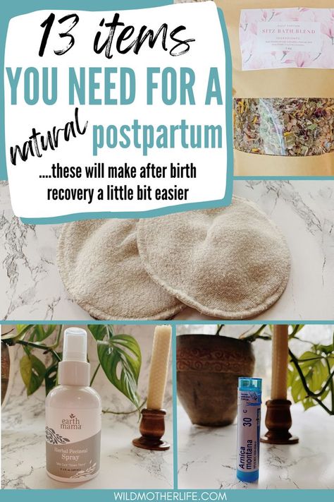 Water Birth Essentials, How To Prepare For Postpartum, Home Birth Necessities, Pads For After Birth, Natural Stool Softener, Ayurvedic Postpartum, Holistic Postpartum, Diy Postpartum, Postpartum Prep