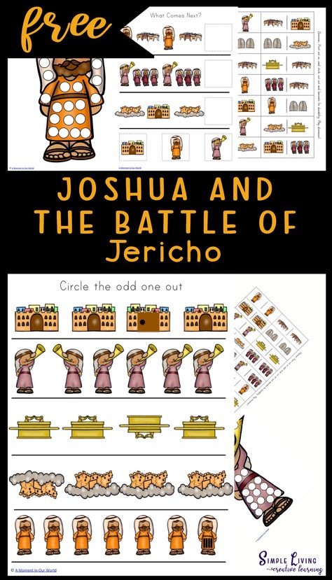 In this Joshua and the Battle of Jericho printable pack, children will learn about how God gave the city of Jericho into the hands of Joshua and the Israelites. https://simplelivingcreativelearning.com/joshua-battle-jericho-printable-pack/ Joshua And The Walls Of Jericho, Joshua And The Battle Of Jericho Craft, Joshua Jericho Craft, Walls Of Jericho Craft, Jericho Craft, Joshua And Jericho, Fall Of Jericho, Miracles In The Bible, Friendship Celebration