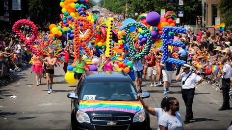 decorations Archives - ABCey Events Chicago Pride Parade, Pride Month Parade, Police Activities, Queer Culture, Chicago Pride, Rainbow Stuff, Pride Event, Infographic Ideas, Boys Town