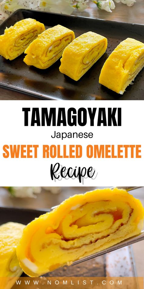 Japanese Eggs Breakfast, Sweet Rolled Omelet, Sweet Egg Sushi, Japanese Sweet Omelette, Japanese Sweet Egg Recipe, Sweet Omelette Healthy, Japanese Egg Pancake, Japanese Egg Breakfast, Sweet Eggs Breakfast