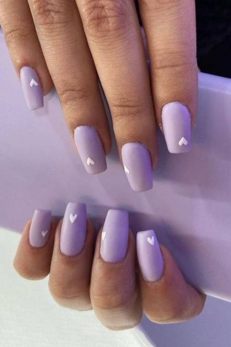 25 Birthday Nail Ideas You Shouldn’t Miss Lilac Nails Design, Ongles Gel Violet, Light Purple Nails, Violet Nails, 2023 Nails, Purple Nail Art, Lilac Nails, Purple Acrylic Nails, Lavender Nails