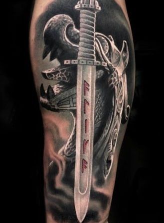 Sword Viking Tattoo Design Viking Tattoo Ideas For Men, Viking Tattoos Ideas, Viking Ship Tattoo, Berserker Tattoo, Viking Tattoo Ideas, Yggdrasil Tattoo, Viking Compass Tattoo, Traditional Viking Tattoos, Viking Tattoos For Men