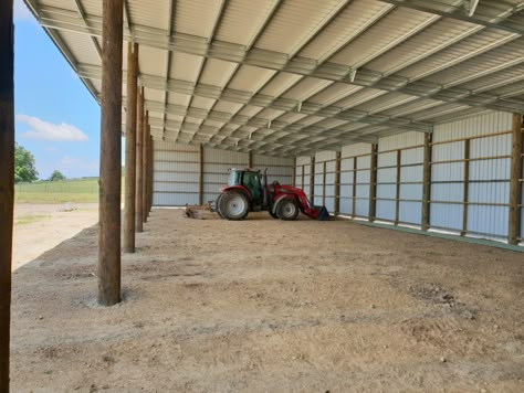 Farm Sheds Buildings, Tractor Shed Ideas How To Build, Tractor Shed Plans, Equipment Shed Ideas, Tractor Shed Ideas, Farm Shop Buildings, Farm Storage Buildings, Farm Equipment Storage, Shop Building Plans