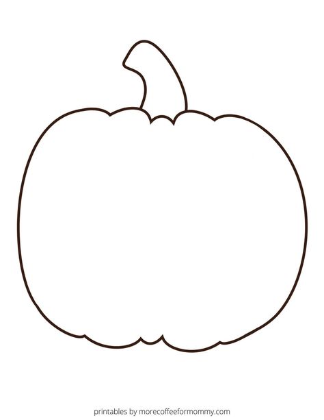 Pumpkin Printables Free, Pumpkin Outline Printable, Pumpkin Coloring Pages Free Printable, Pumpkin Templates Free Printable, Pumpkin Templates Free, Pumpkin Template Printable, Halloween Pumpkin Templates, Preschool Pumpkin, Pumpkin Templates