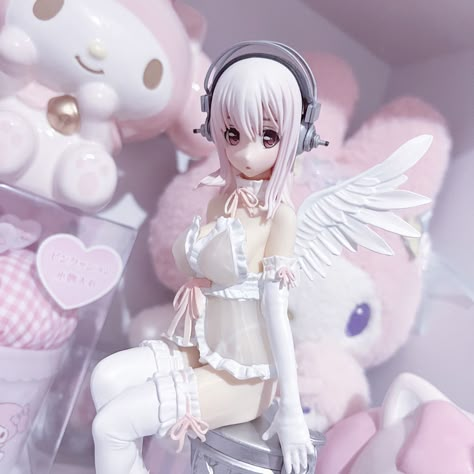 Sonico Figure, Kawaii Figures, Cute Anime Figures, Cute Figurines, Super Sonico, Cute Figures, Cute Core, Anime Figurines, Anime Dolls