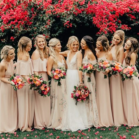 Can’t wait to check my best nine tomorrow! I gave a feeling this girl might be on it @melissacapri 😍 straight bridesmaid goals right here.… Pop Of Colour Wedding, Neutral Bridesmaids Dresses, Tan Bridesmaids, Neutral Bridesmaids, Beige Bridesmaids, Modern Bridesmaid Dresses, Taupe Bridesmaid Dresses, Summer Bridesmaids, Neutral Bridesmaid Dresses