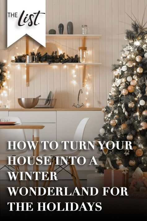 If you're worried about decorating for the holidays, don't stress! There are plenty of ways to design the winter wonderland home of your dreams. Thankfully, you can get in on the decorating action without having to spend hundreds of dollars. #Christmasdecor #holidaydecor #winter #homedecor Winter Wonderland Home Decor, Bob Villa, Cozy Holiday Decor, Winter Plants, Diy Cans, Christmas Wonderland, Holiday Looks, How To Turn, Small House Design