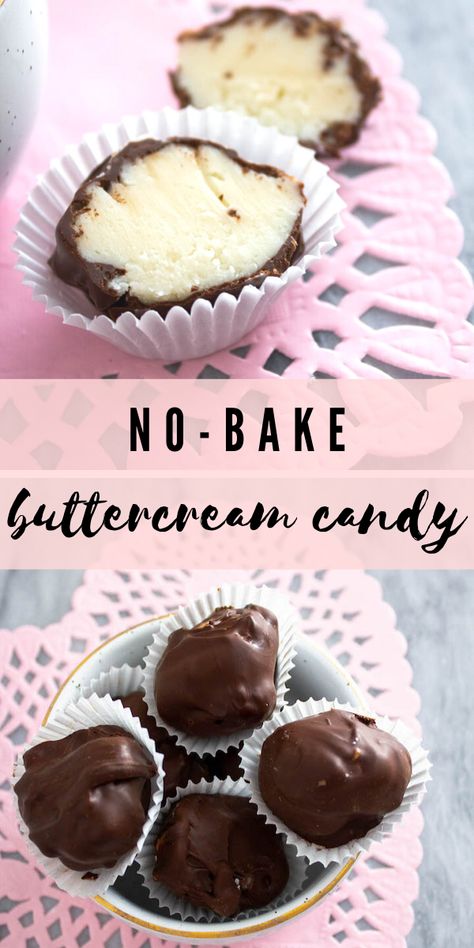 Vanilla Cream Chocolates, Valentine Candies Ideas, Buttercream Truffles Recipe, Butter Cream Candy Recipe, Buttercream Balls, Buttercream Truffles, Buttercream Candies, Buttercream Candy Recipe, Buttercream Candy