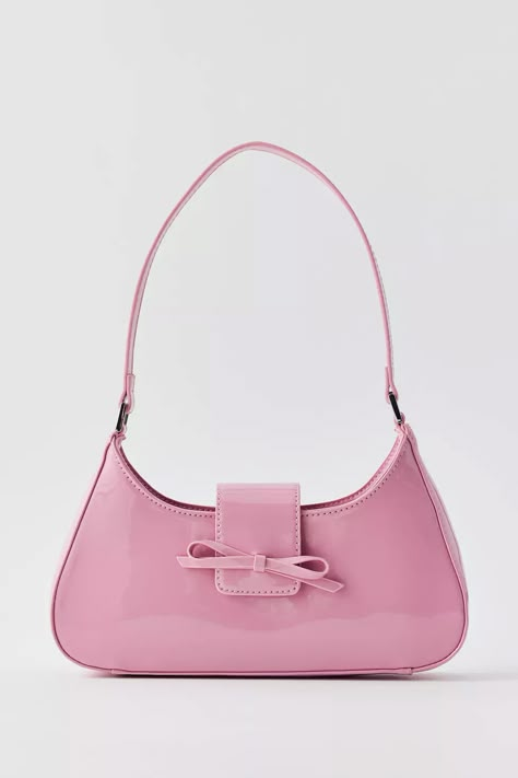 Kimchi Blue Blair Bow Baguette Bag | Urban Outfitters Canada Pink Baguette Bag, Kimchi Blue Dress, My Style Bags, Pink Shoulder Bag, Handbag Essentials, Bow Bag, Pink Fits, Baguette Bag, Kimchi Blue