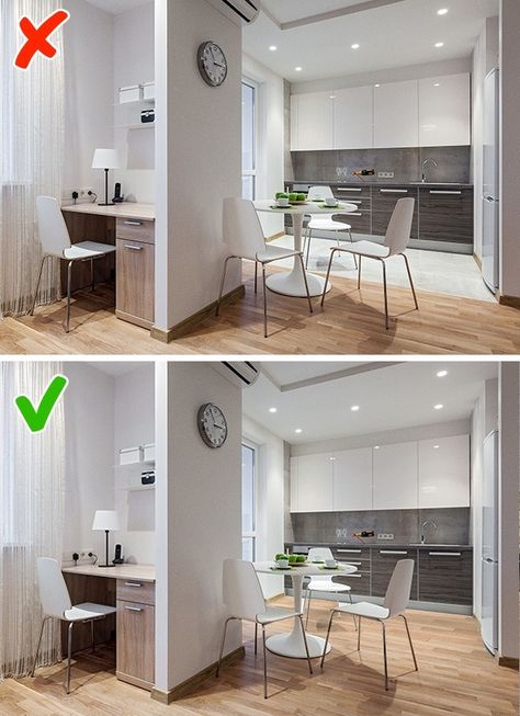 10 Space-Saving Ideas That Can Transform Your Small Apartment Interior Design Kitchen Contemporary, Aesthetic Interior Design, Small Apartment Kitchen, Small Apartment Interior, Small Apartment Design, Geek Decor, Small Apartment Decorating, Kitchen Room Design, Studio Apartment Decorating