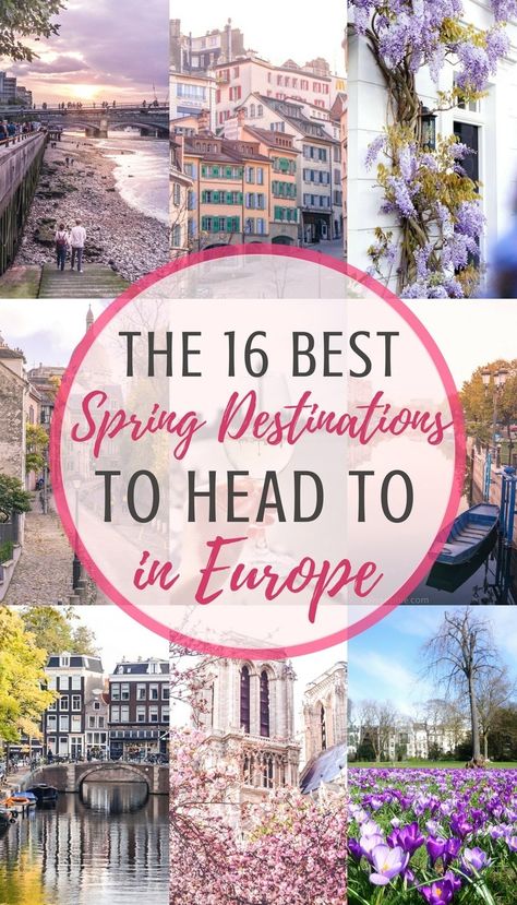 Spring Travel Destinations, World Of Wanderlust, Spring Travel, Cities To Visit, Backpacking Europe, Spring Trip, European Destinations, European Vacation, Visit Europe