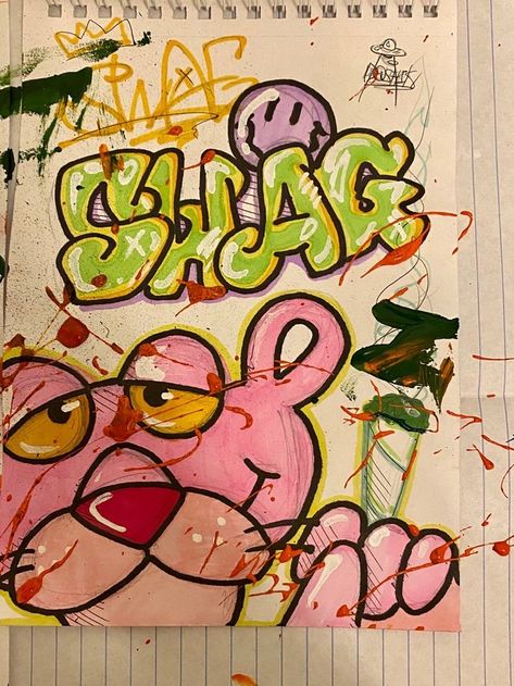 artboard - art aesthetic inspiration Graffiti Art Drawings, Modern Graffiti, Arte Doodle, Graffiti Words, Graffiti Doodles, Graffiti Writing, Hippie Painting, Graffiti Style Art, Graffiti Characters