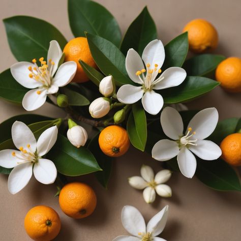 Creating a homemade natural neroli perfume is an enjoyable and rewarding experience. Here's a simple recipe. Gather fresh bitter orange blossoms (neroli) in Homemade Fragrance, Neroli Flower, Mandarin Garnet, Neroli Essential Oil, Orange Blossom Honey, Neroli Oil, Skincare Products Photography, Flower Perfume, Making Essential Oils