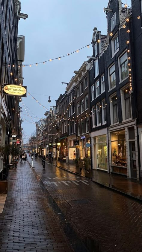 Amsterdam Fall Aesthetic, Nederland Aesthetic, To Holland, Amsterdam Netherlands, Dream City, Jolie Photo, City Street, Autumn Aesthetic, City Aesthetic