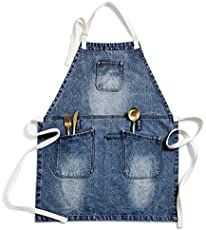 Home Jean Apron, Barista Apron, Tool Apron, Work Apron, Giving People, Grill Apron, Denim Apron, Work Aprons, Short Apron