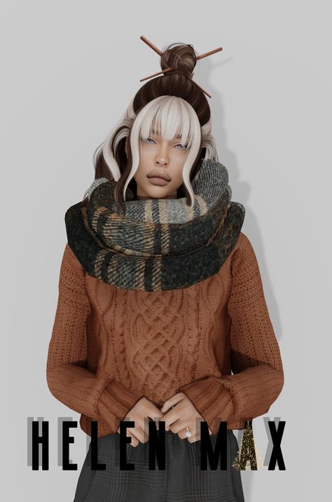 𝐇𝐞𝐥𝐞𝐧 𝐌𝐚𝐱 𝐖𝐢𝐧𝐭𝐞𝐫 𝐬𝐜𝐚𝐫𝐟 | Helen Max on Patreon Sims 4 Scarf Cc, Sims 4 Cc Accessories, Sims Accessories, Die Sims 4, Sims 4 Mods Cc, Sims 4 Cc And Mods, Free Sims 4, Sims 4 Mm Cc, Clothes Cc