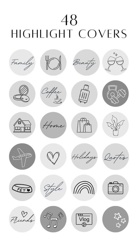 Instagram Icons Design|Order Now Instagram Highlight Covers Aesthetic Y2k, Ig Icons Highlights Aesthetic, Instagram Highlight Covers Aesthetic, Boho Icons, 50 Aesthetic, Pastel Highlights, Sticker Scrapbook, Gray Instagram, Instagram Story Highlight Covers