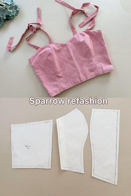 How to Make a Bustier Top Pattern: A Beginner’s Guide | Free sewing Patterns - Sparrow Refashion: A Blog for Sewing Lovers and DIY Enthusiasts Tops Sewing Patterns Free, Bustier Top Pattern Free, Easy Top Sewing Pattern Free, Sewing Patterns For Beginners Free, Easy To Sew Tops, Easy Top Sewing Pattern, Tank Top Pattern Sewing, Easy Tops Sewing, Beginner Dress Pattern Free