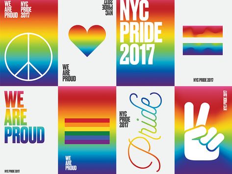 New York Pride 2017 Posters by Michele Byrne on Dribbble Lgbtq Poster, Queer Design, Pride Campaign, Pride Posters, Poster Making Ideas, New York Pride, Graphic Design Portfolio Book, Pride Poster, Nyc Pride