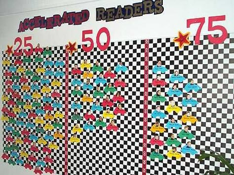 accelerated reader bulletin boards - Google Search Ar Bulletin Board Ideas, Accelerated Reader Board, Reading Goals Bulletin Board, Accelerated Reader Display, Ar Bulletin Boards, Ar Goals, Goals Bulletin Board, Ar Points, Ar Reading