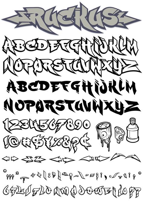 Graffiti Fonts - Ruckus Graffiti Lettering Fonts Wildstyle, Fonts For Graffiti, Throw Up Graffiti Numbers, Graffiti Abc Alphabet, Types Of Graffiti Fonts, Different Word Fonts, Graffiti Text Fonts, Graphitti Letters Fonts Graffiti Art, Old School Graffiti Alphabet