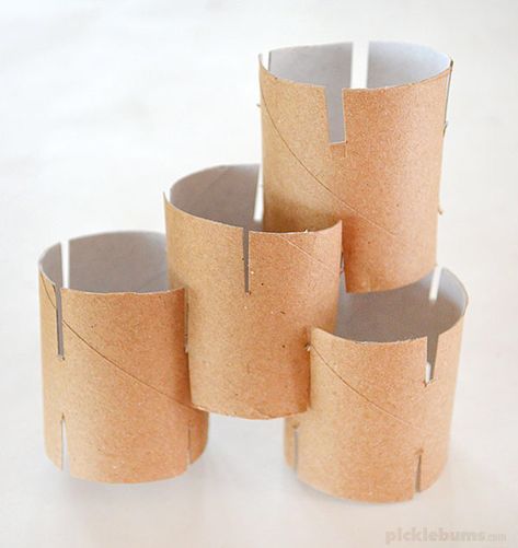 DIY Cardboard Tube Construction Toy - Picklebums Cardboard Sculpture, Breakfast Food List, Sukkot, Construction Toy, Healthy Food List, Kids Diet, Cardboard Tubes, Diy Cardboard, Dog Snacks