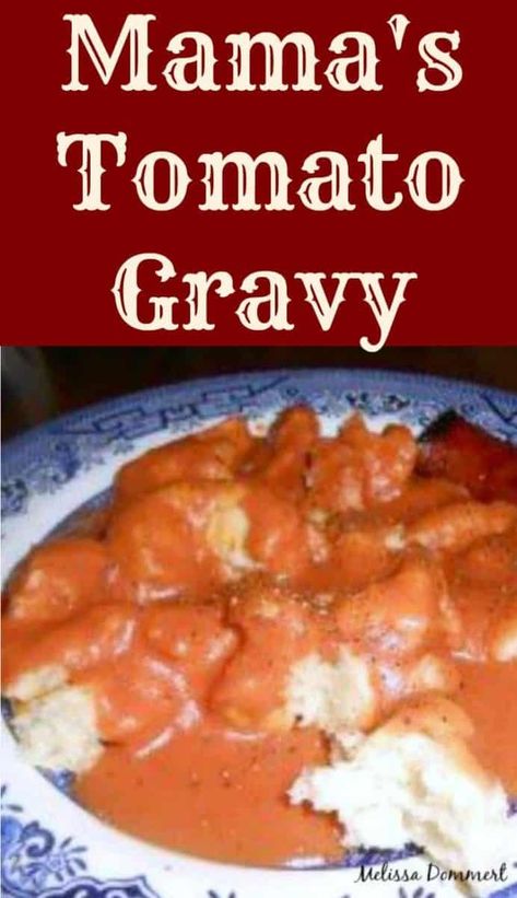 Tomato Gravy Recipe, Homemade Gravy Recipe, Diy Easy Recipes, Tomato Gravy, Homemade Gravy, Gravy Sauce, Gravy Recipe, Gravy Recipes, Southern Cooking