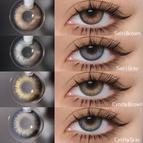 #salribrown #salrigray #cynitabrown #cynitagray all the links in our bio/just4kira.com 😍🤎⁠ --- As we reflect on their timeless glamour, we can't help but wonder - which one captured your heart? 💕 .⁠ .⁠ .⁠ ⁠ .⁠ #just4kira #BrownLenses #MesmerizingGaze #eyes #coloredcontacts #browneyes #browncontacts #limbalring #shades #vision #eyewear Eye Makeuo, Contact Lenses For Brown Eyes, Rare Eye Colors, Hazel Contacts, Eye Colours, Eye Lens Colour, Eye Color Chart, Green Colored Contacts, Colored Eye Contacts