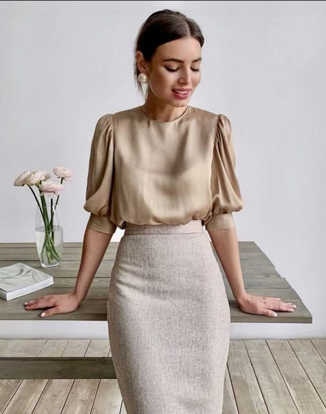 Skirt And Top, Classy Work Outfits, Work Style, Looks Chic, 가을 패션, Work Outfits Women, Professional Outfits, Business Casual Outfits, Mode Inspiration