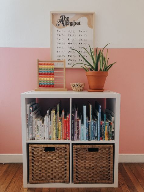 Desk Cube Organizer, 4 Cube Toy Storage, Nursery Cube Shelf, Cube Organizer For Toys, 4 Cube Organizer Ideas Bedroom, Cube Shelf Nursery, Cube Bookshelf Decor, 4 Cube Storage Ideas, 4 Cube Organizer Ideas