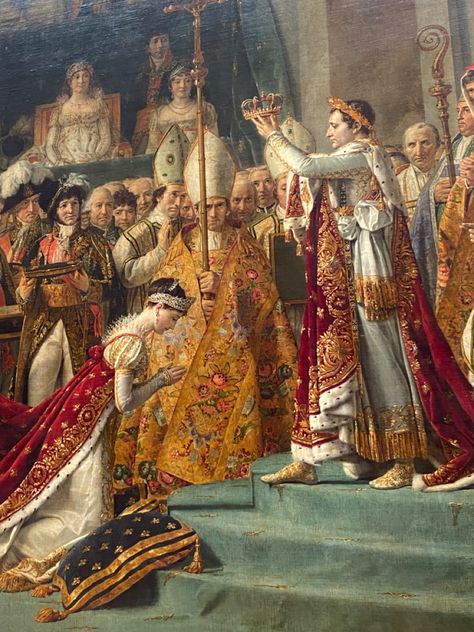 1800 Paintings, Napoleon Painting, Paintings History, Jacques Louis David, Empress Josephine, Rennaissance Art, Tudor History, Peace Art, Napoleon Bonaparte